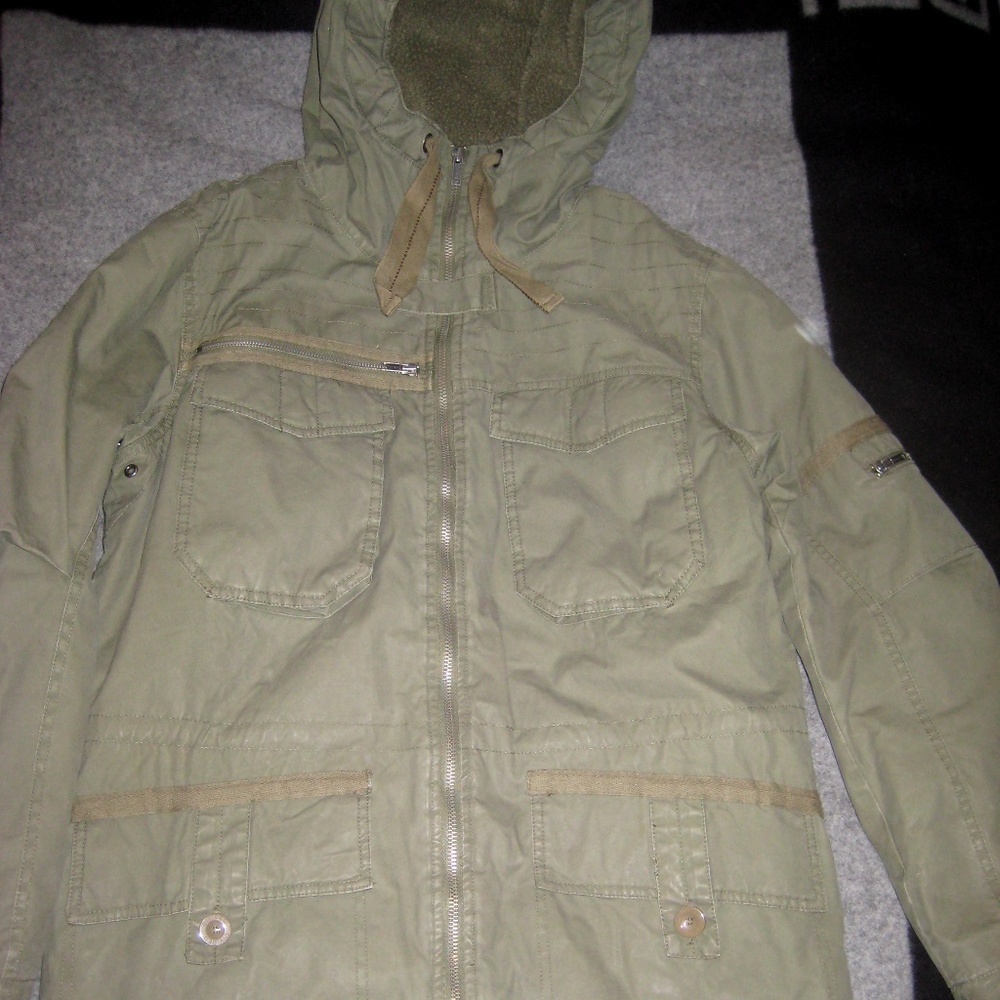 H&M "Divided by H&M" Fatigue Army Coat MEDIUM